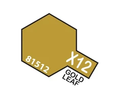 Tamiya X-12 Gold Leaf akriliniai dažai modeliams, 10 ml