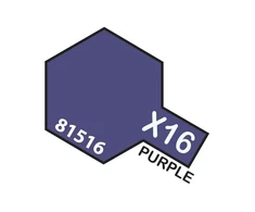 Tamiya X-16 Violetiniai blizgūs akriliniai dažai 10 ml