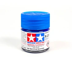 Tamiya X-23 Clear Mėlyna skaidrūs mėlyni akriliniai dažai, 10 ml