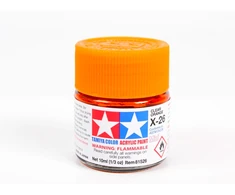 Tamiya X-26 Skaidrūs oranžiniai akriliniai dažai 10 ml