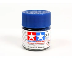 Tamiya X-4 Mėlyna akriliniai dažai modeliams 10 ml – mėlyna