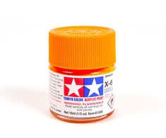 Tamiya X-6 Oranžinis akriliniai dažai modeliams 10 ml