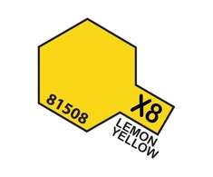 Tamiya X-8 Citrininė geltona blizgūs akriliniai dažai 10 ml
