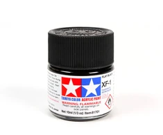 Tamiya XF-1 akriliniai dažai – matinis juodas, 10 ml