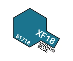 Tamiya XF-18 vidutinė mėlyna akriliniai matiniai dažai 10 ml