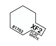 Tamiya XF-2 matiniai balti akriliniai dažai (Flat Baltas) 10 ml