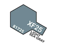 Tamiya XF-25 Light Sea Pilkas akriliniai matiniai modelių dažai, 10 ml
