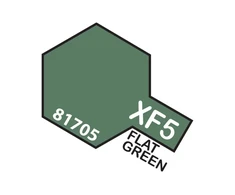Tamiya XF-5 Matinė žalia akriliniai dažai modeliams, 10 ml