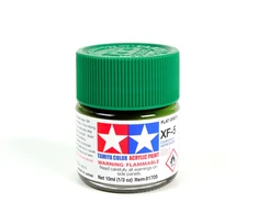 Tamiya XF-5 Matinė žalia akriliniai dažai modeliams, 10 ml