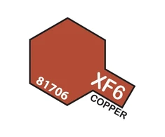 Tamiya XF-6 Copper akriliniai dažai modeliams, vario spalva, 10 ml