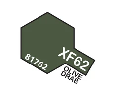 Tamiya XF-62 Olive Drab matiniai akriliniai dažai, 10 ml