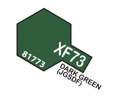 Tamiya XF-73 tamsiai žalia (JGSDF) akriliniai dažai, 10 ml