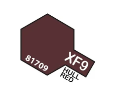 Tamiya XF-9 Hull Raudona akriliniai dažai modeliams, 10 ml