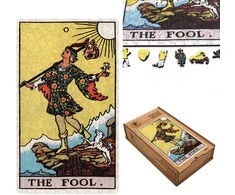 Fantasy Puzzles Taro Kvailys (Rider–Waite) medinė dėlionė, 250 det., rankų darbo, suaugusiems