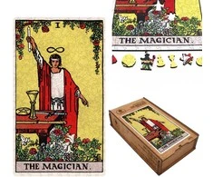 Fantasy Puzzles Taro Magas (Rider‑Waite) medinė dėlionė, 250 detalių – mistikos gerbėjams
