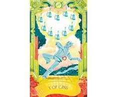 Insight Editions Tarot Kortų Rinkinys - Wizard of Oz 78 Kortų Instrukcijų Knyga Dekoratyvi Dėžutė