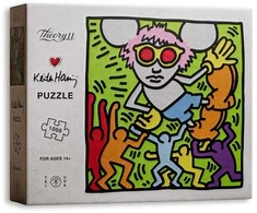 Theory 11 Keith Haring „Andy Mouse“ dėlionė 1000 detalių – pop meno gerbėjams