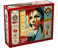 Theory 11 Theory11 OBEY dėlionė 1000 detalių su Shepard Fairey koliažu