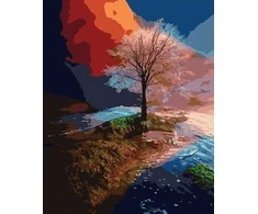 TPS Tapyba pagal skaičius Medis ant kranto 40x50 cm
