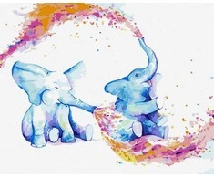 TPS Tapybos rinkinys "Playful elephants"