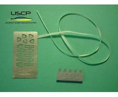 Ukrainian Scale Cars USCP 1/24 automobilių modelių saugos diržų PE rinkinys, smėlinis (24A031)