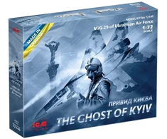 Ukrainos oro pajėgų MiG-29 „Kyjivo vaiduoklis“ modelis ICM 1/72 72140