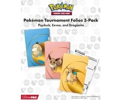 Ultra Pro Pokémon turnyriniai aplankai 3 vnt. – Psyduck, Eevee, Dragonite (A4)