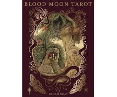 Us Games Systems Blood Moon Tarot prabangi taro kaladė su knyga, 78 akvarelės kortos