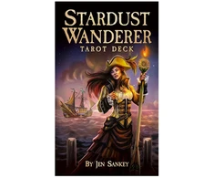 Us Games Systems Stardust Wanderer Tarot – kosminė taro kaladė auksiniais kraštais, 78 kortos