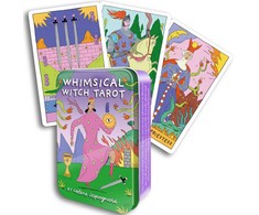 Us Games Systems Whimsical Witch Tarot kortos vaikams ir suaugusiems metalinėje dėžutėje
