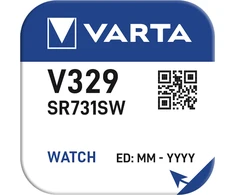 Varta 329 / SR731SW sidabro oksido laikrodžių baterijos 10 vnt.