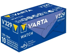 Varta 329 / SR731SW sidabro oksido laikrodžių baterijos 10 vnt.