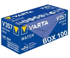 Varta 357 SR44 sidabro oksido laikrodžių baterijos 10 vnt.