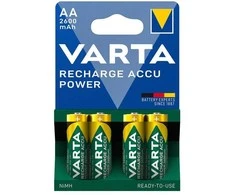 Varta AA 2600mAh įkraunamos NiMH baterijos R2U, 4 vnt. pakelis
