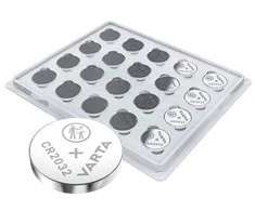 Varta CR2032 3V ličio monetinės baterijos, rinkinys 20 vnt.