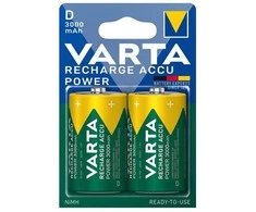 Varta D NiMH 3000mAh įkraunamos baterijos, 2 vnt. (HR20)