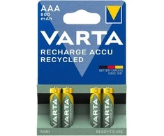 Varta Recycled AAA įkraunamos baterijos 800 mAh, 4 vnt.