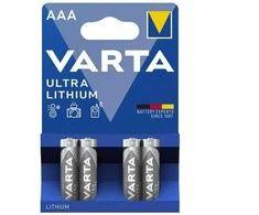 Varta Ultra Lithium AAA ličio baterijos 1,5 V, 4 vnt.