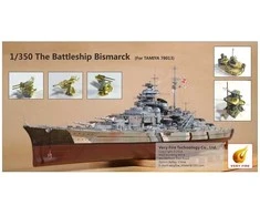 Very Fire Bismarck mūšinis laivas Tamiya detalizavimo rinkinys 1/350