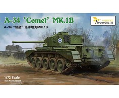 Vespid Models A34 Comet Mk.1B britų tankas 1/72 plastikinis modelis
