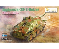 Vespid Models Jagdpanzer 38(t) Hetzer plastikinis surenkamas modelis 1/72 (vid. gamyba)