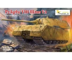Vespid Models Maus V2 vokiečių super sunkus tankas 1/72, plastikinis rinkinys