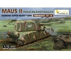 Vespid Models Panzerkampfwagen Maus II tankas 1/72 surenkamas modelis 720006