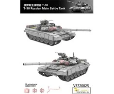 Vespid Models T-90 (1992) rusų kovos tankas 1/72 – plastikinis modelio rinkinys