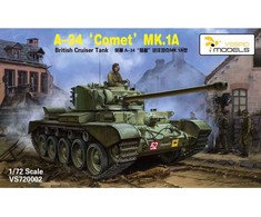 Vespid Models VESPID A-34 Comet MK.1A britų kruizinis tankas 1/72 plastikinis modelis