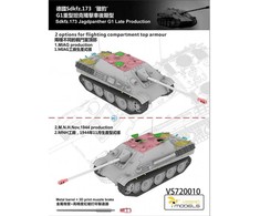 Vespid Models VESPID Jagdpanther G1 vėlyvas 1/72 plastikinis tanko modelis