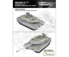 Vespid Models VESPID Leopard 2A7+ vokiečių pagrindinis tankas 1/72 rinkinyje