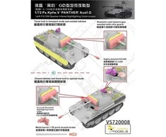 Vespid Models Vespid Pz.Kpfw V Panther Ausf.G 1/72 su FG1250 IR prožektoriumi modelis