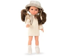 Munecas Arias Lėlytė Carole su lininiais rūbeliais, 36 cm