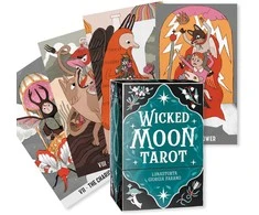 Wicked Moon taro kaladė Lo Scarabeo, 78 kortų, raganiškas Metų ratas